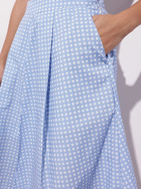 DressBerry Sporty Spice Print A-Line Midi Skirt
