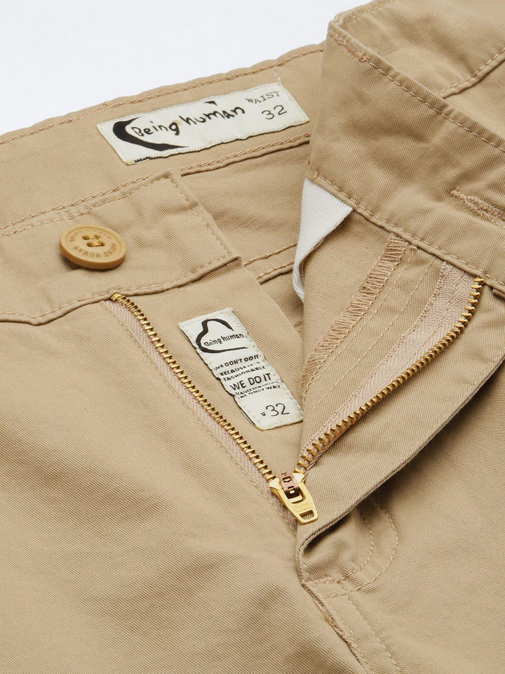 Being Human Men Slim Fit Cargos Trousers