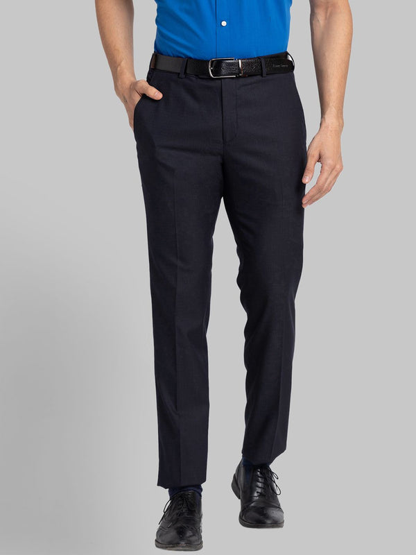 Raymond Men Checked Slim Fit Formal Trousers