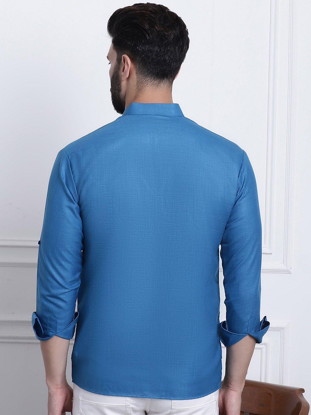 Anug by SOJANYA Men Blue Kurta