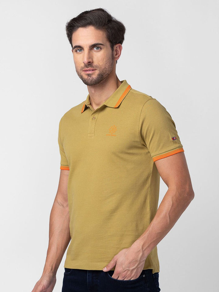 Being Human Polo Collar Pure Cotton T-shirt