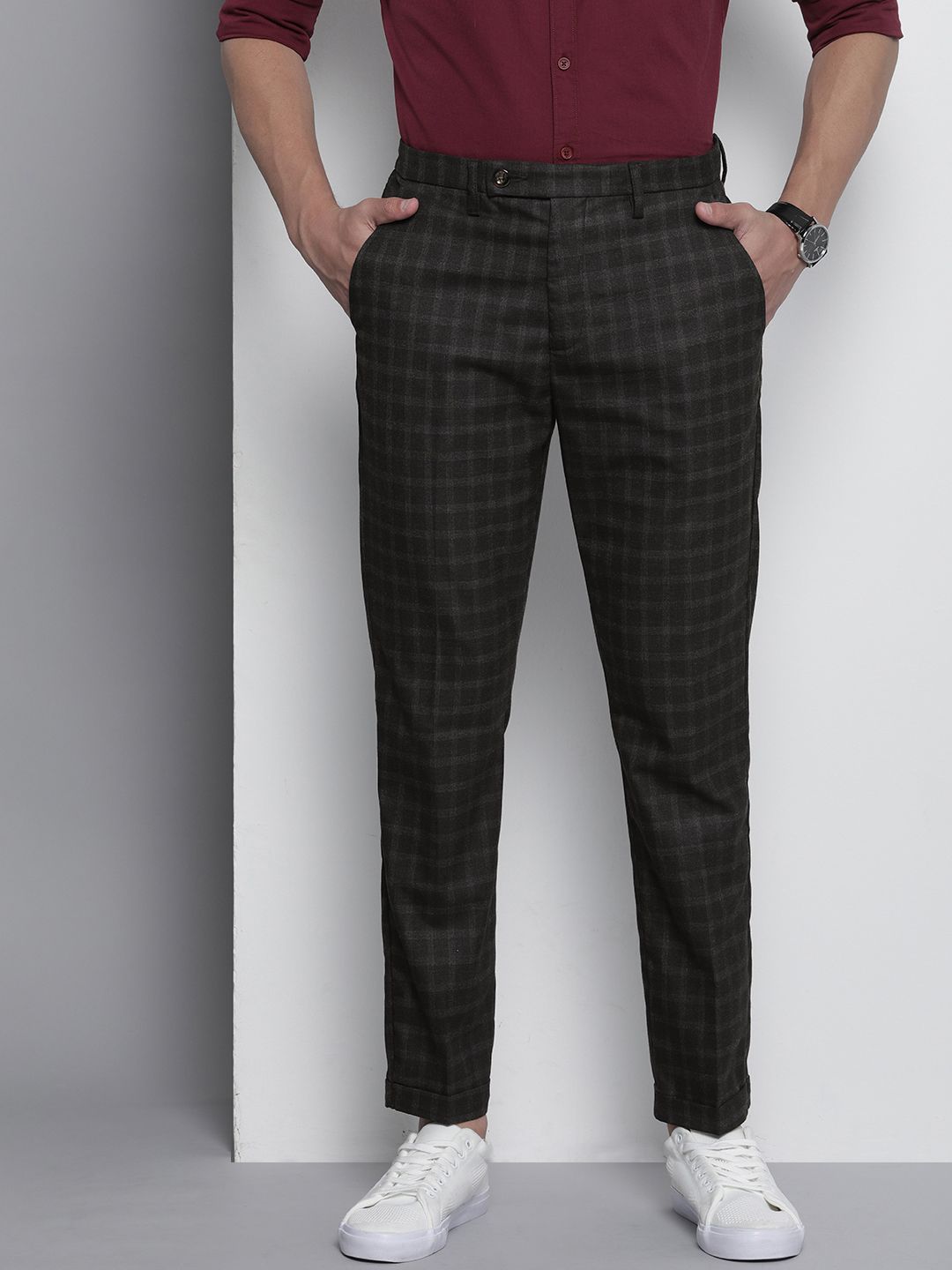 The Indian Garage Co Men Solid Trousers