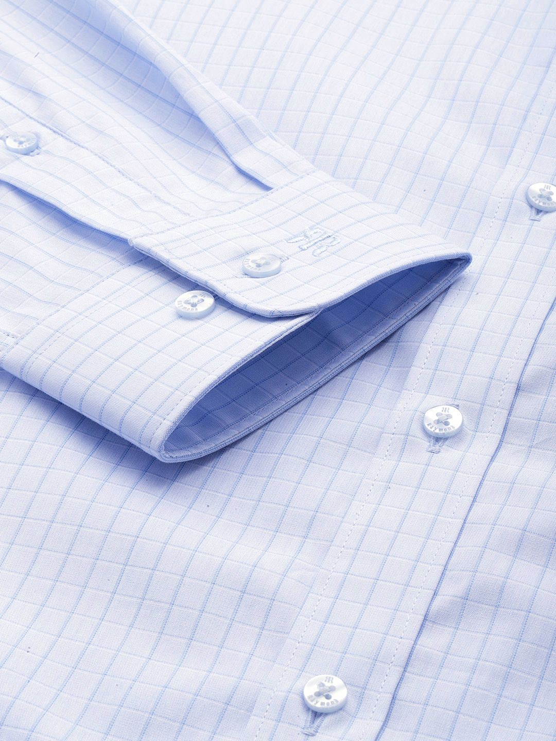 Raymond Pure Cotton Slim Fit Checked Formal Shirt