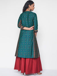 Global Desi Geometric Printed Kurta
