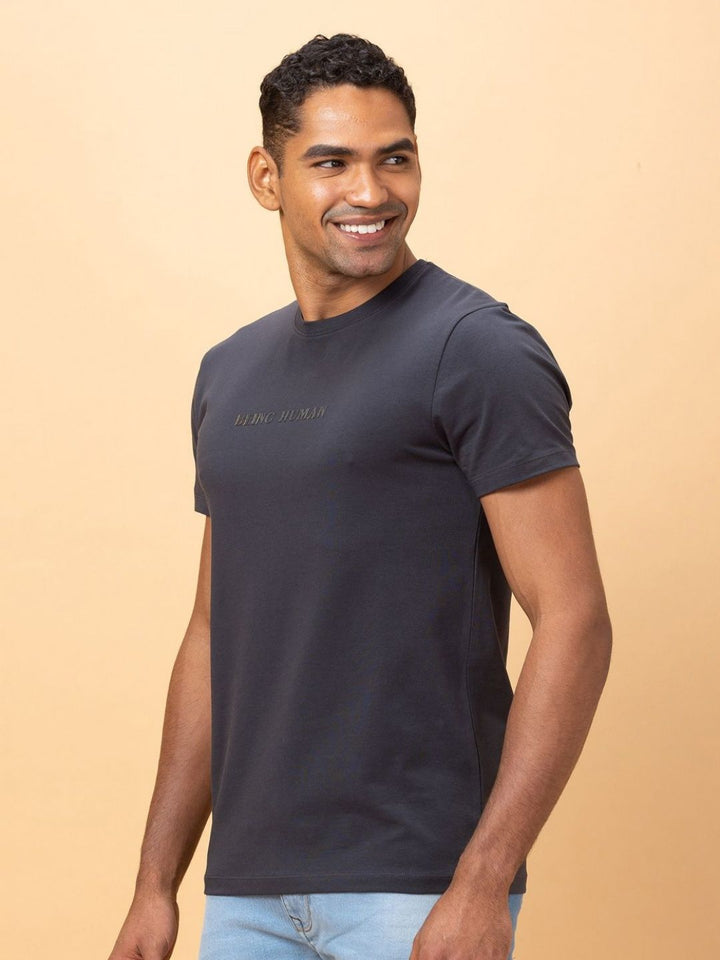Being Human Men Typography T-shirt