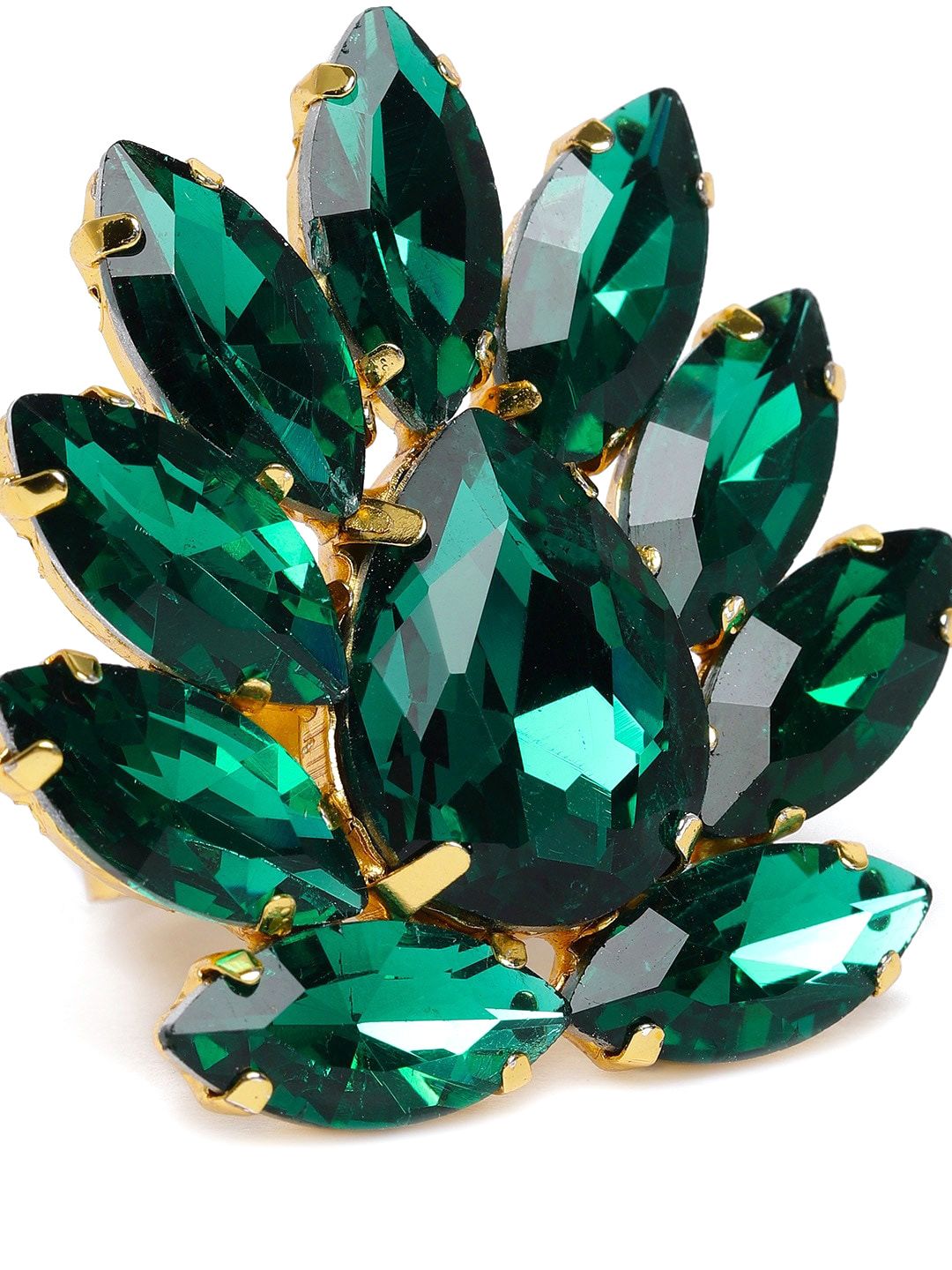 Set Mutiara Zaveri 3 Cincin Jari Boleh Laras Bertampal Batu Bersalut Emas