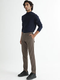 RARE RABBIT Men Slim Fit Mid-Rise Cotton Casual Trousers