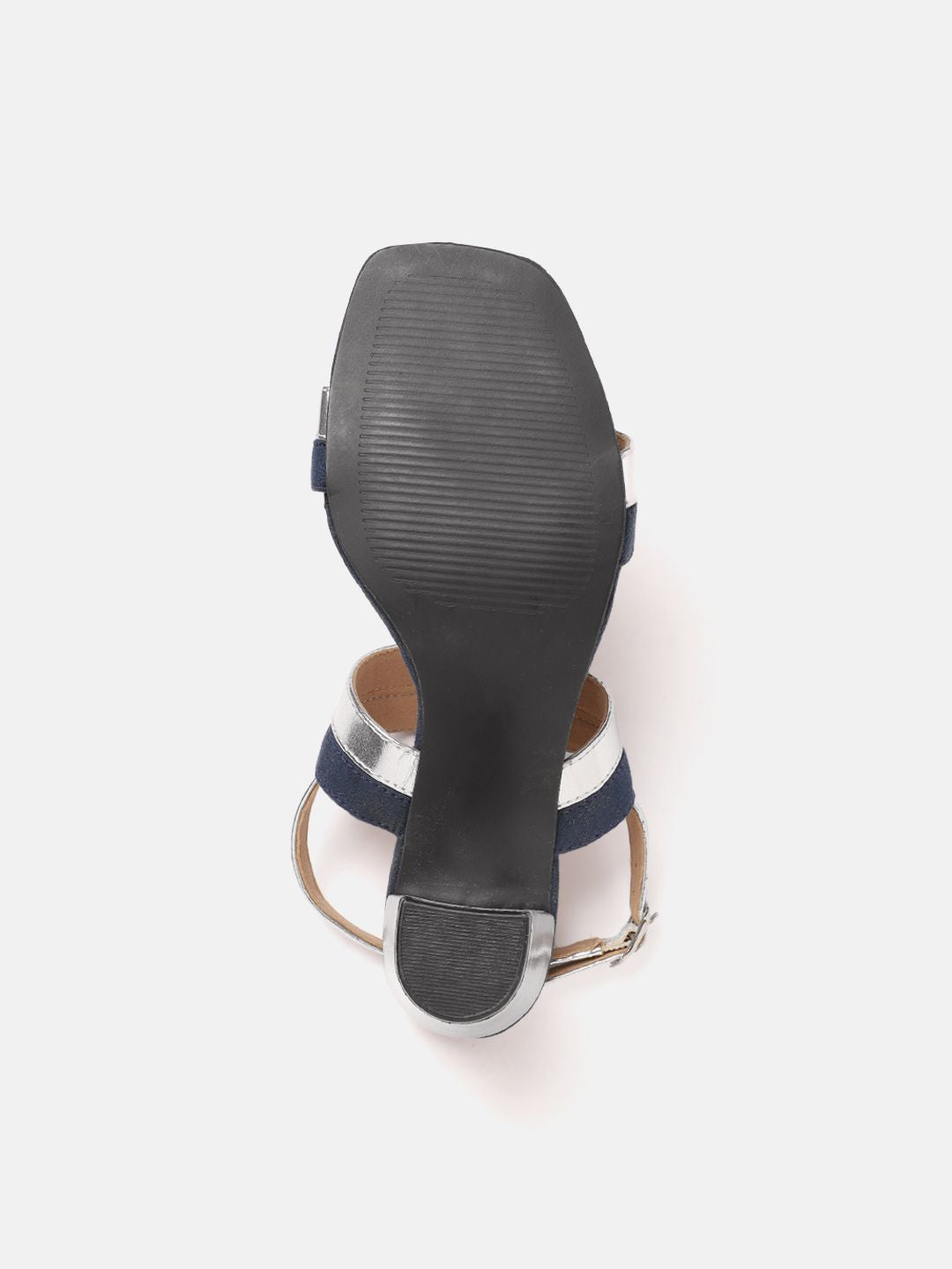 DressBerry Women Striped Block Heel Sandals