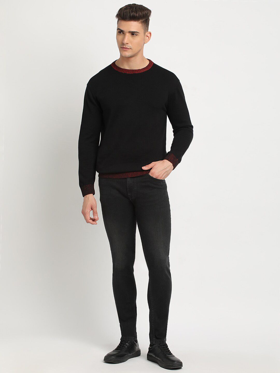 THE BEAR HOUSE Round Neck Pure Cotton Sweatshirt