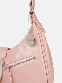 DressBerry Structured Buckle Hobo Bag