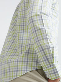 Park Avenue Men Slim Fit Opaque Checked Pure Cotton Casual Shirt