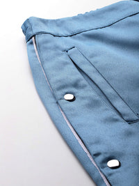 DressBerry Women Satin Trousers with Slit-Detail