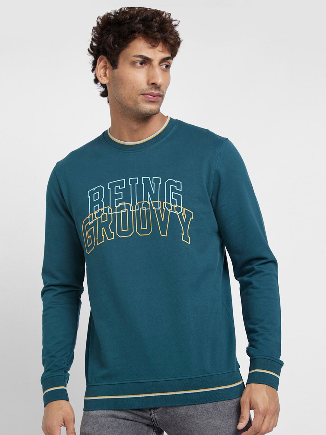 Being Human Typography Printed Pullover