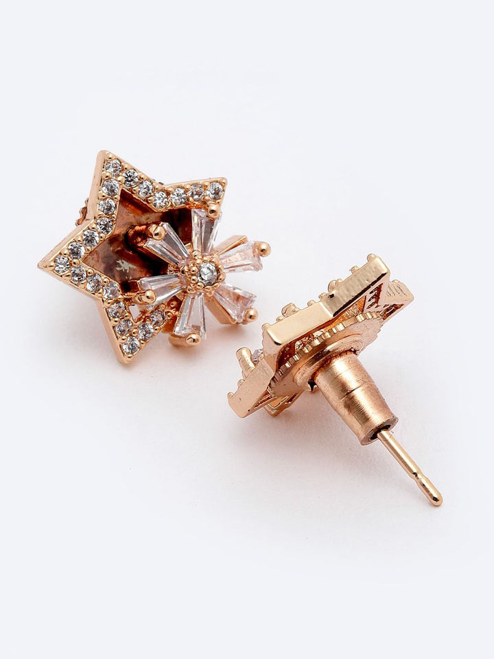 VOGUE PANASH Gold-Plated Star Shaped Stud Earrings