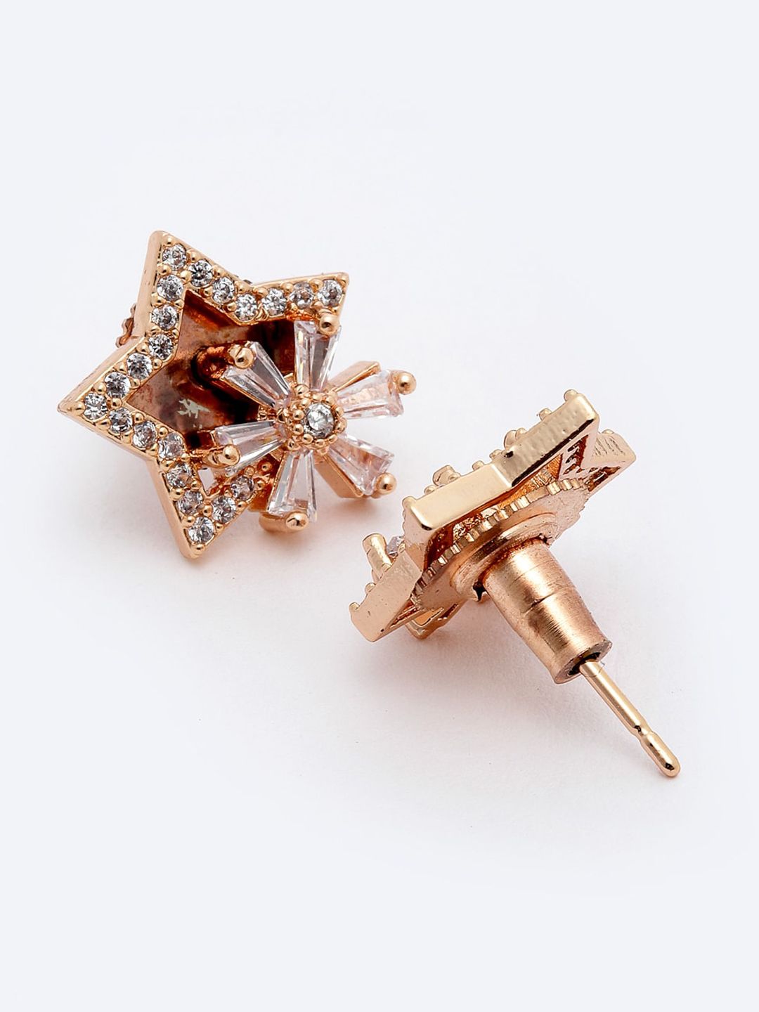 VOGUE PANASH Gold-Plated Star Shaped Stud Earrings