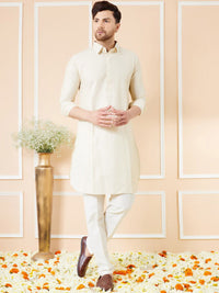 See Designs Regular Long Sleeves Shirt Collar Pure Cotton Kurta with Pyjamas