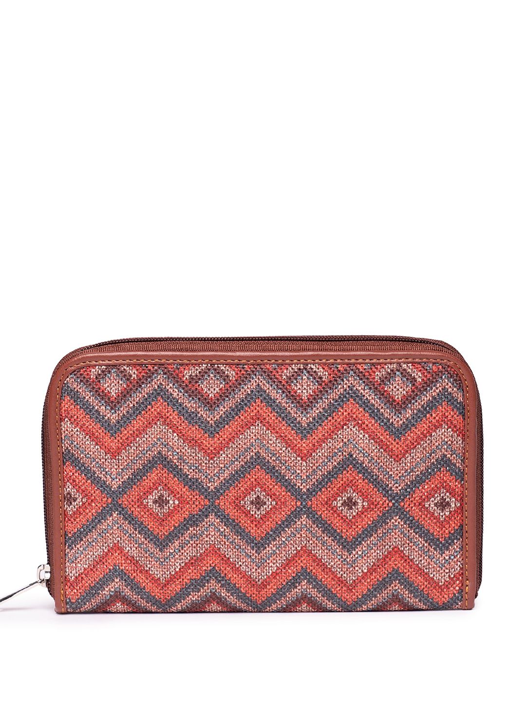 ZOUK Women Ethnic Motifs Printed Zip Around Wallet