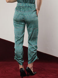RAREISM Women Checked Slim Fit High-Rise Trousers