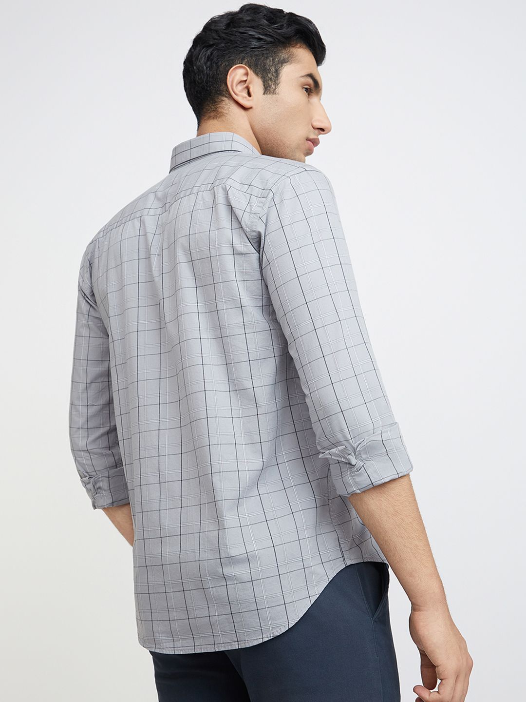 Park Avenue Slim Fit Checked Pure Cotton Casual Shirt