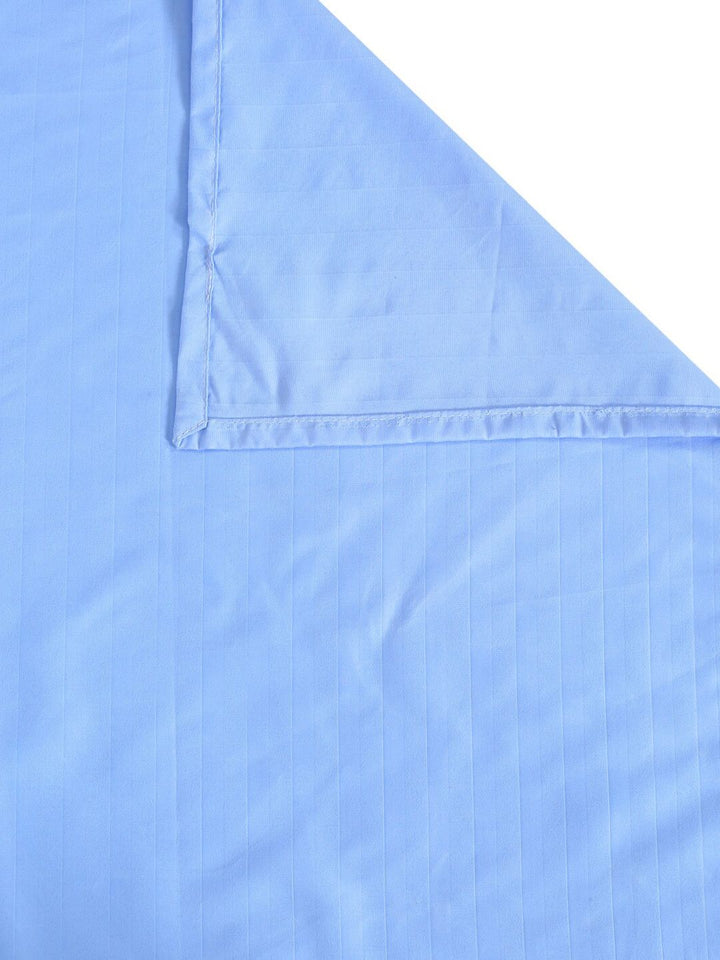 KLOTTHE Blue Striped 300 TC King Bedsheet dengan 2 Sarung Bantal