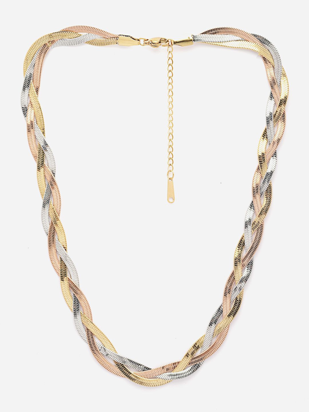 VOGUE PANASH 18KT Gold Plated Stone Studded Tarnish-Free Waterproof Necklace