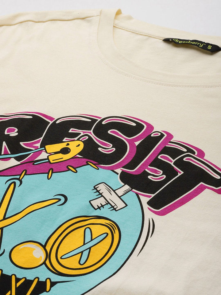DressBerry Printed Pure Cotton T-shirt
