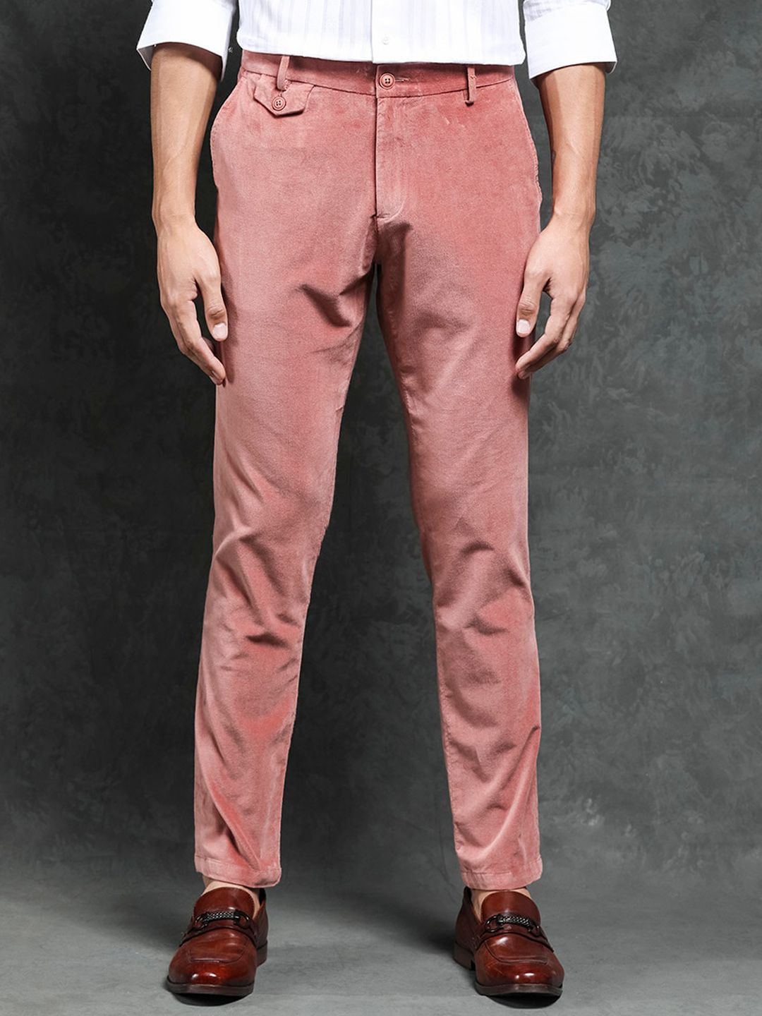 RARE RABBIT Cloy Mid-Rise Slim Fit Trouser