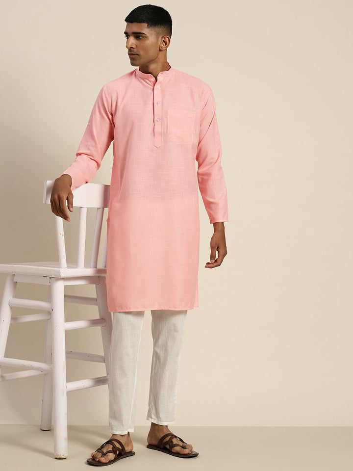 SOJANYA Mandarin Collar Pastel Kurta