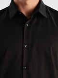 ADRO Men Slim Fit Solid Satin Casual Shirt