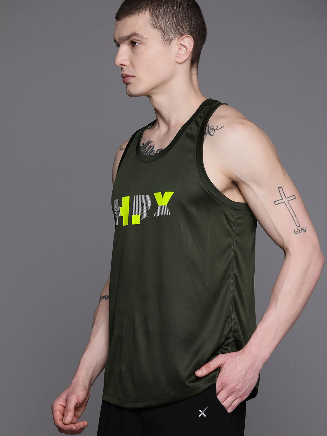 HRX by Hrithik Roshan Printed Rapid-Dry Training T-shirt