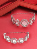 Set Mutiara Zaveri 2 Gelang Lilit Berlian Austria Bersalut Perak