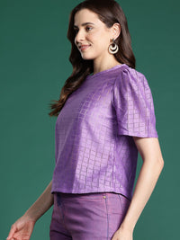DressBerry Lace Semi Sheer Top