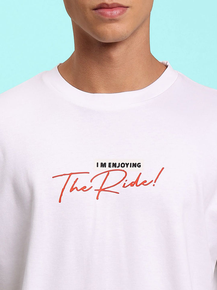 Bene Kleed Men Graphic Printed Round Neck Cotton Oversized T-shirt