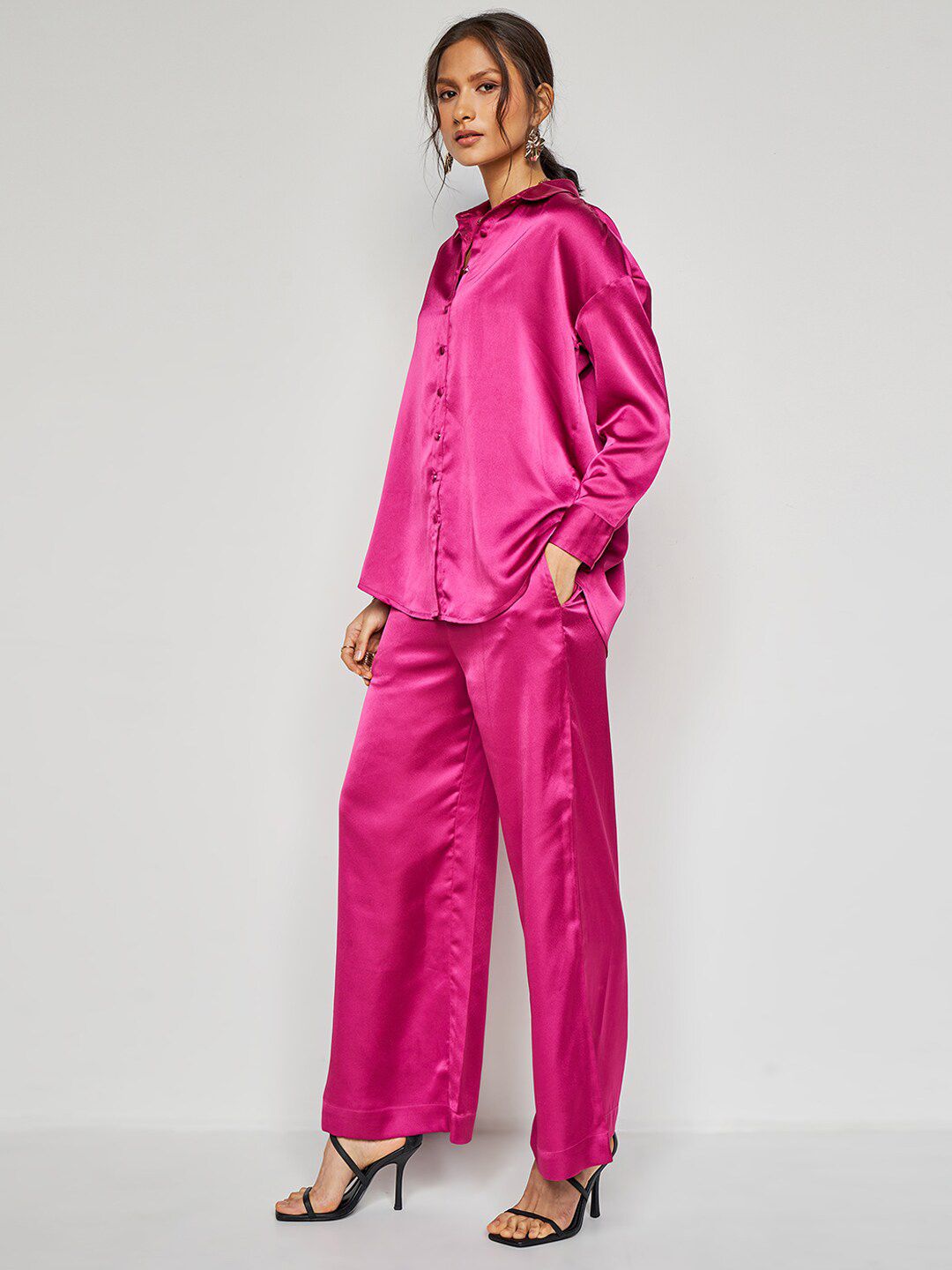 AND Collar Neck Shirt & Mid -Rise Trouser Co-Ords