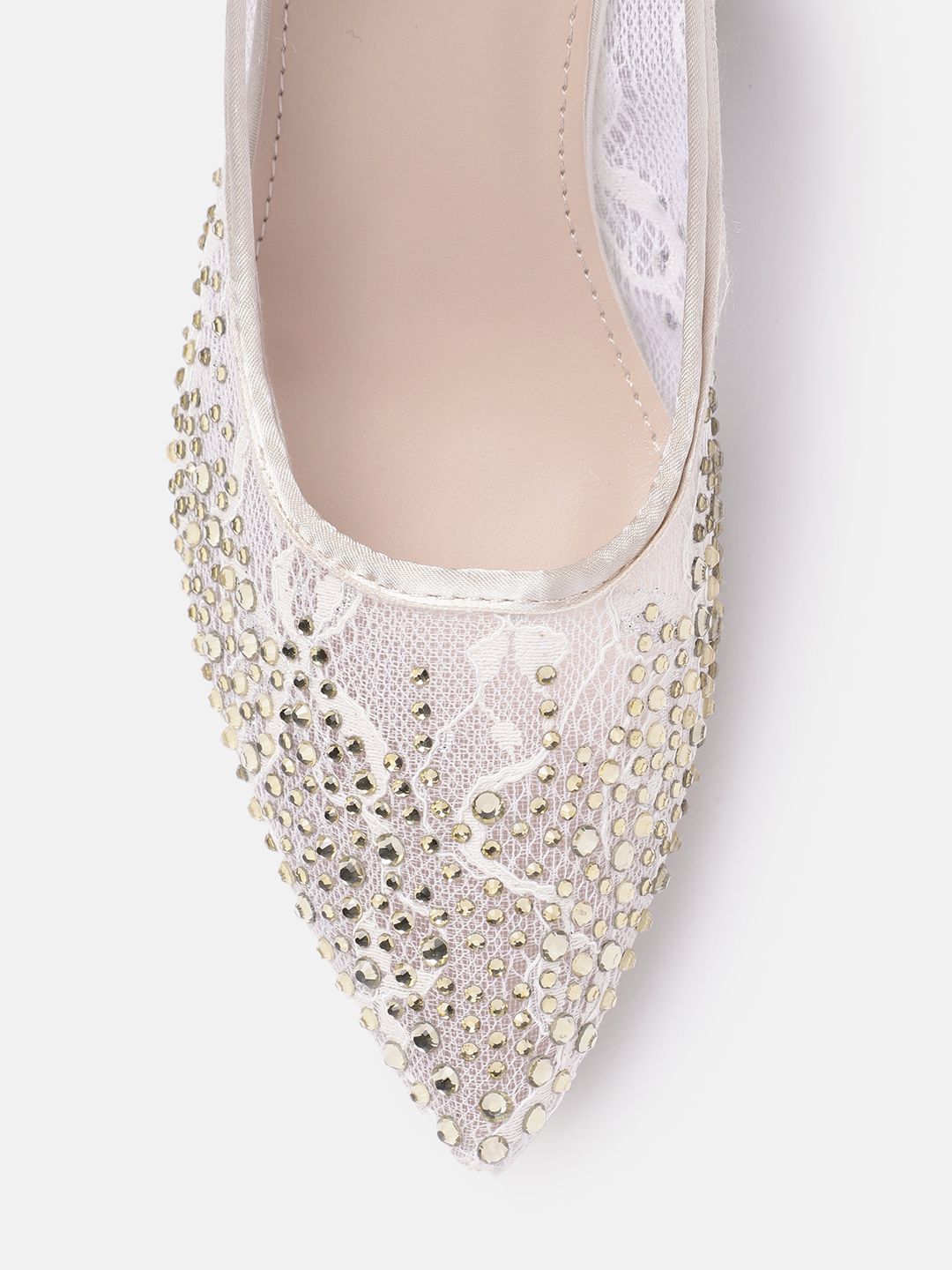Lino Perros Embellished Party Slim Heel Pumps