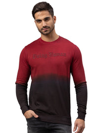 Being Human Men Red Printed Sweatshirt