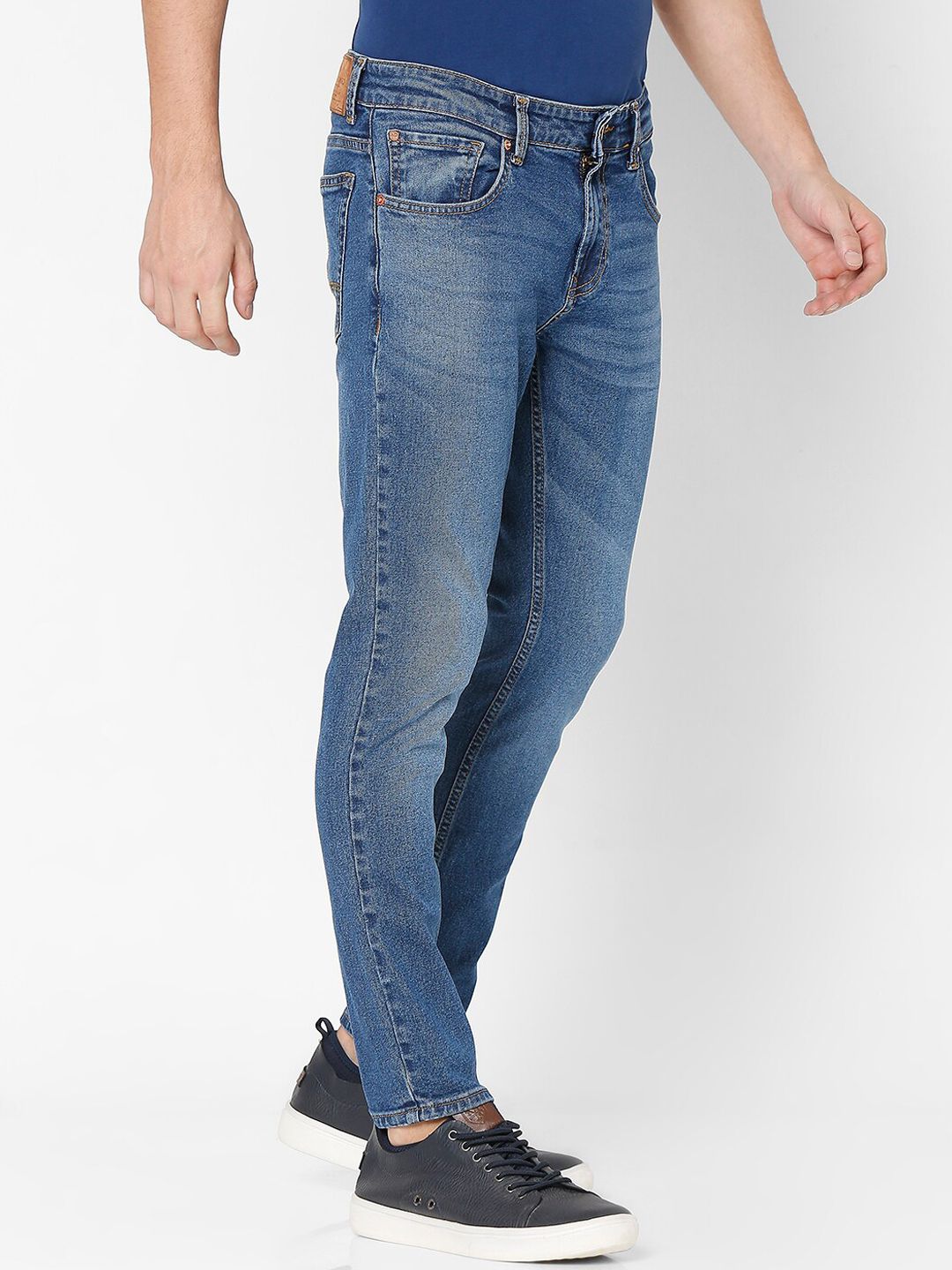 SPYKAR Men Blue Kano Slim Fit Heavy Fade Jeans