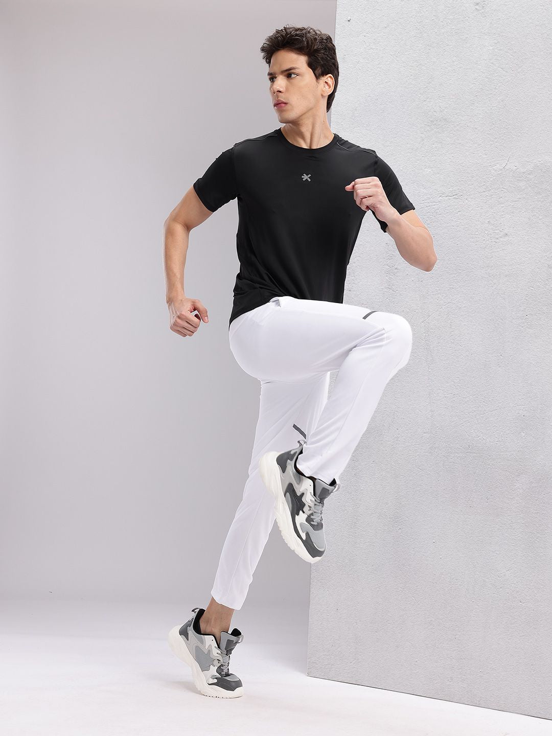 HRX by Hrithik Roshan Men Solid Round Neck Running T-shirt with Perforations