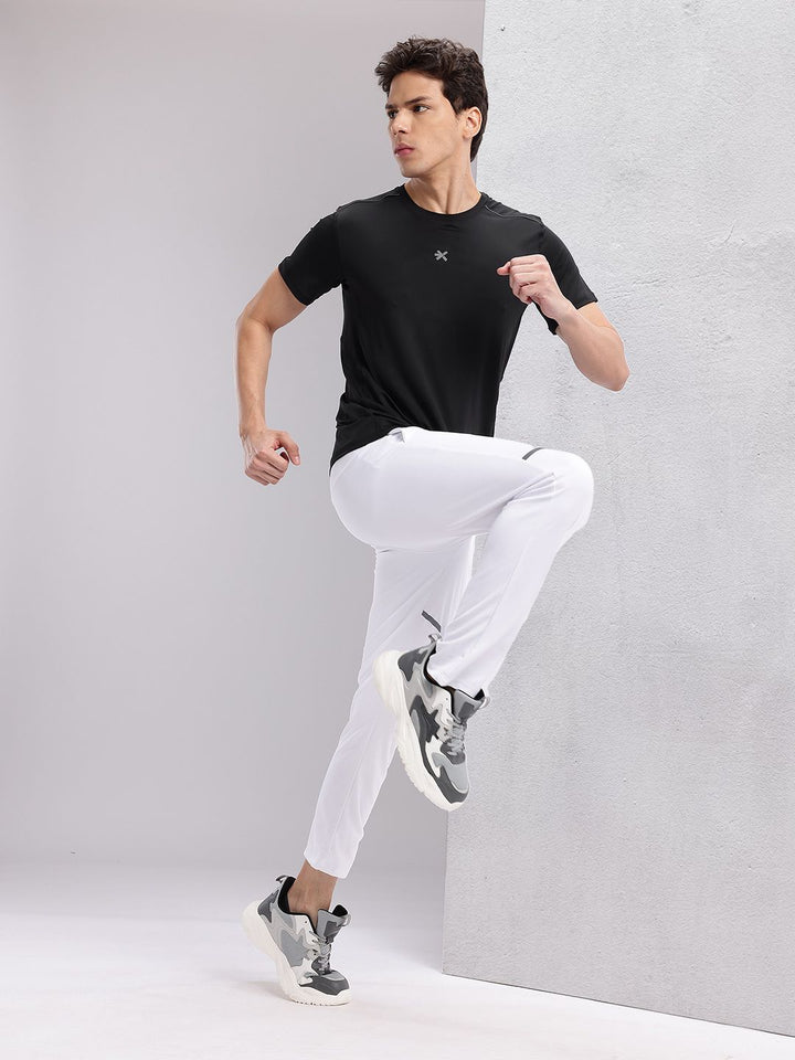 HRX by Hrithik Roshan Men Solid Round Neck Running T-shirt with Perforations