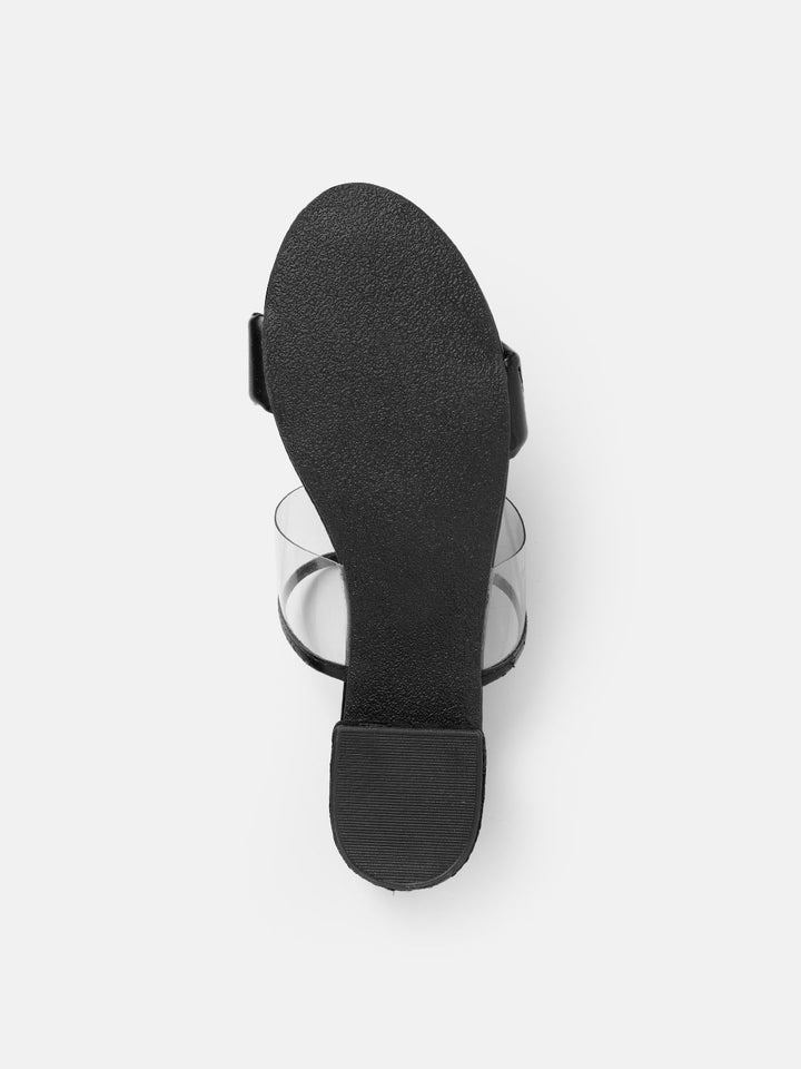 DressBerry Quilt Textured Block Sandals