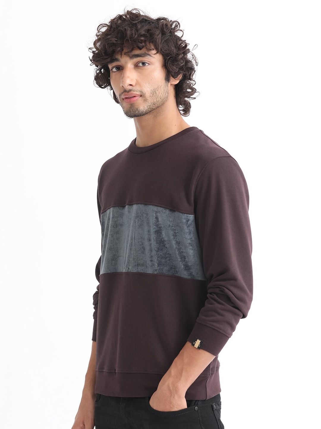 RARE RABBIT Men Tide Striped Sweatshirt