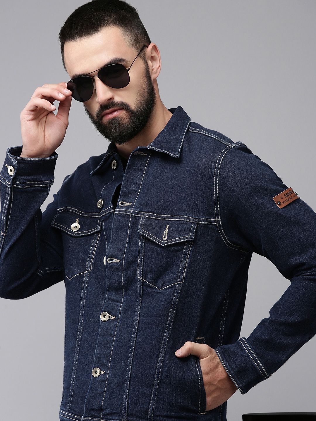 SPYKAR Solid Long Sleeves Tailored Jacket