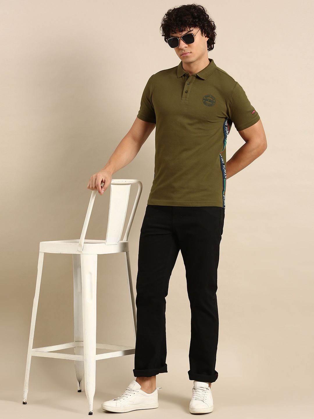 Being Human Polo Collar T-shirt