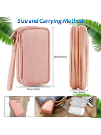 Cortina Peach Water Resistant Pouch Electronics Accessories Organisers