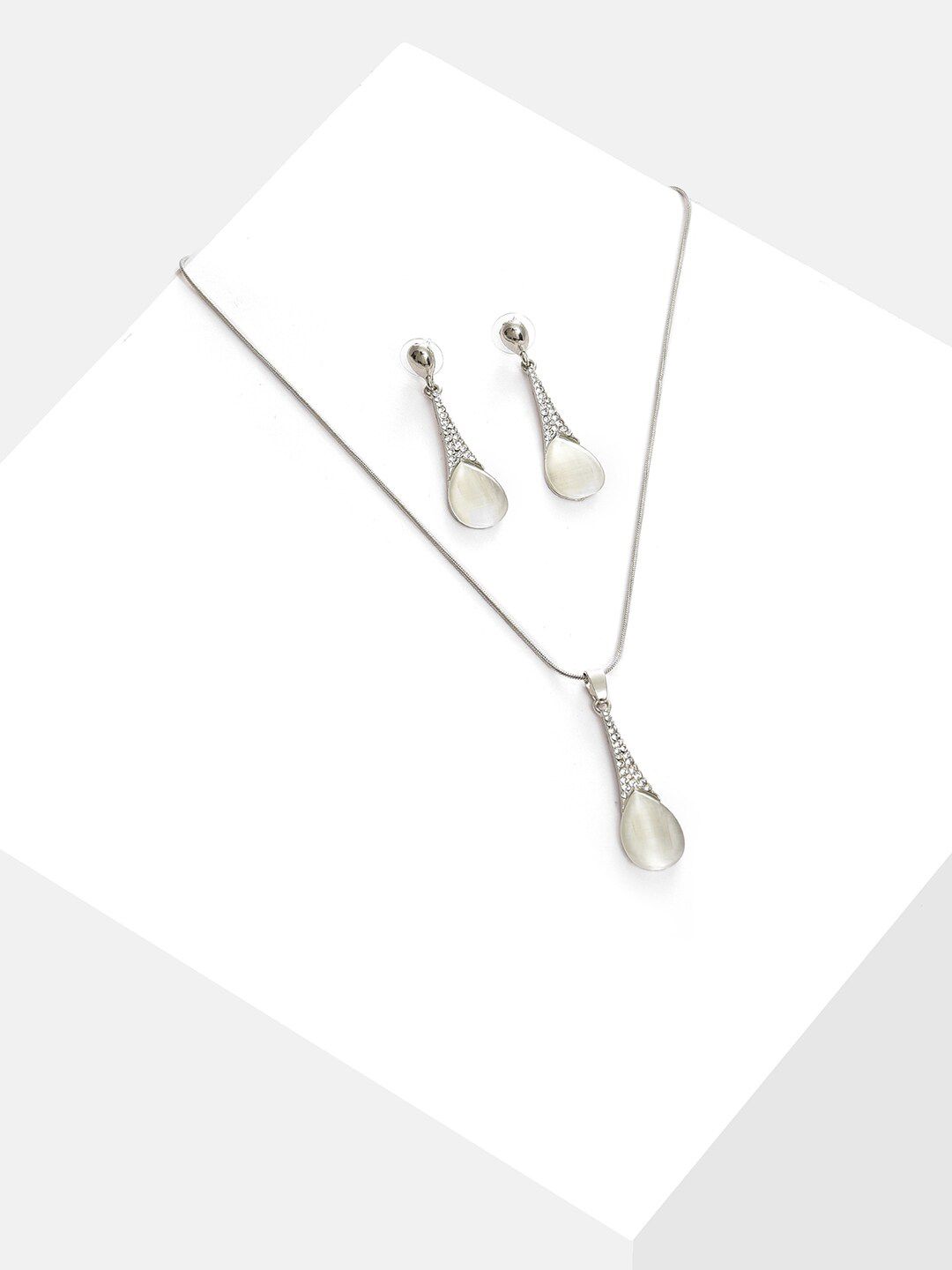 Set Perhiasan Batu Berbadat Sohi Perak Silver