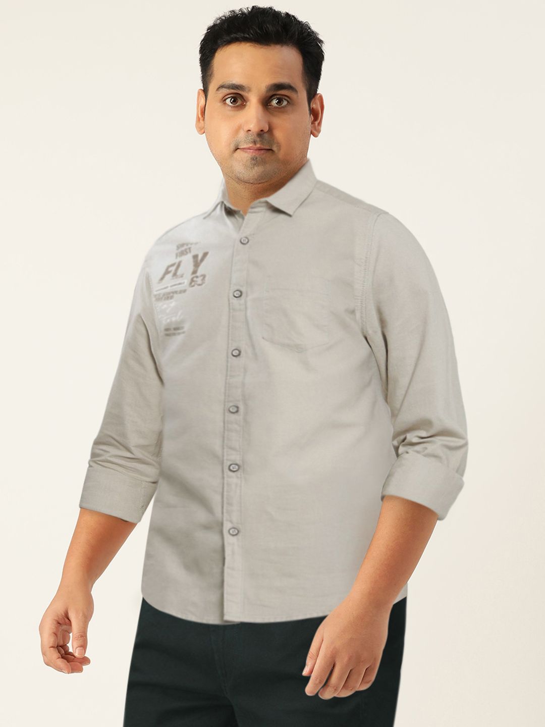 The Indian Garage Co Men Green Printed Cotton Casual Shirt
