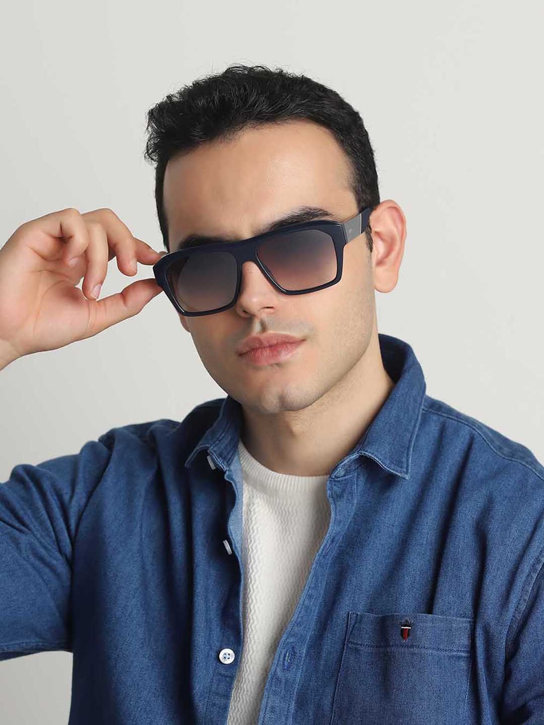 IDEE Men Square Sunglasses with UV Protected Lens IDS3106C3SG