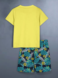 HELLCAT Boys Pack Of 2 Printed T-shirt with Shorts