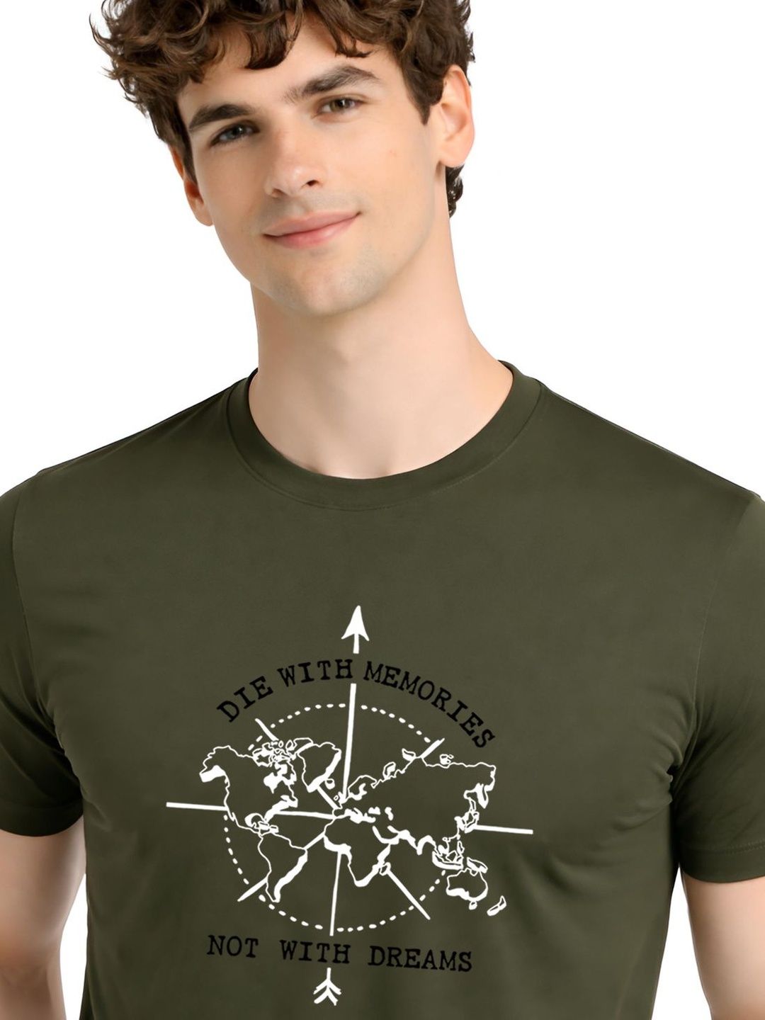 ADRO Men Typography Printed T-shirt
