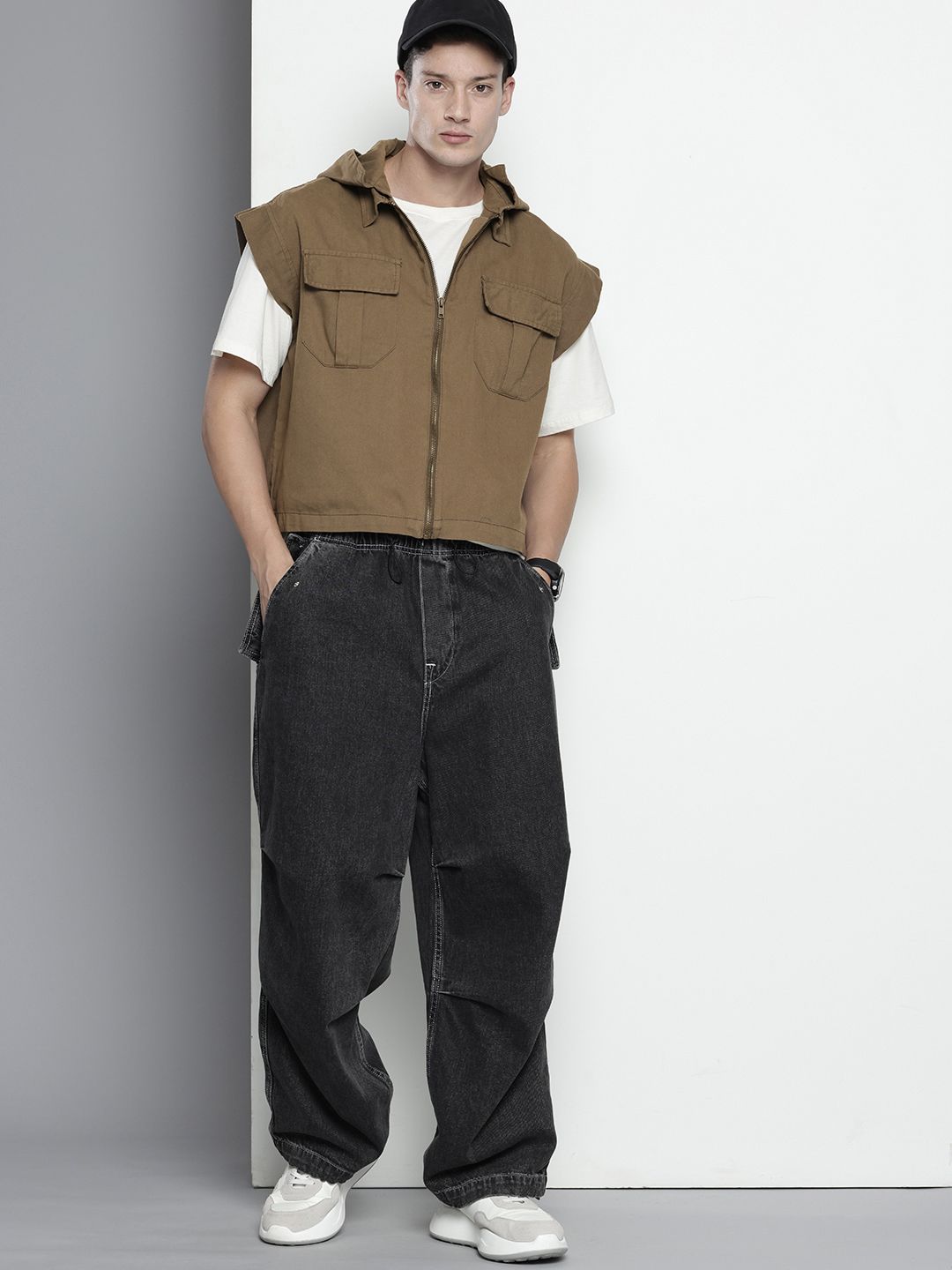 The Indian Garage Co Hooded Pure Cotton Casual Shirt